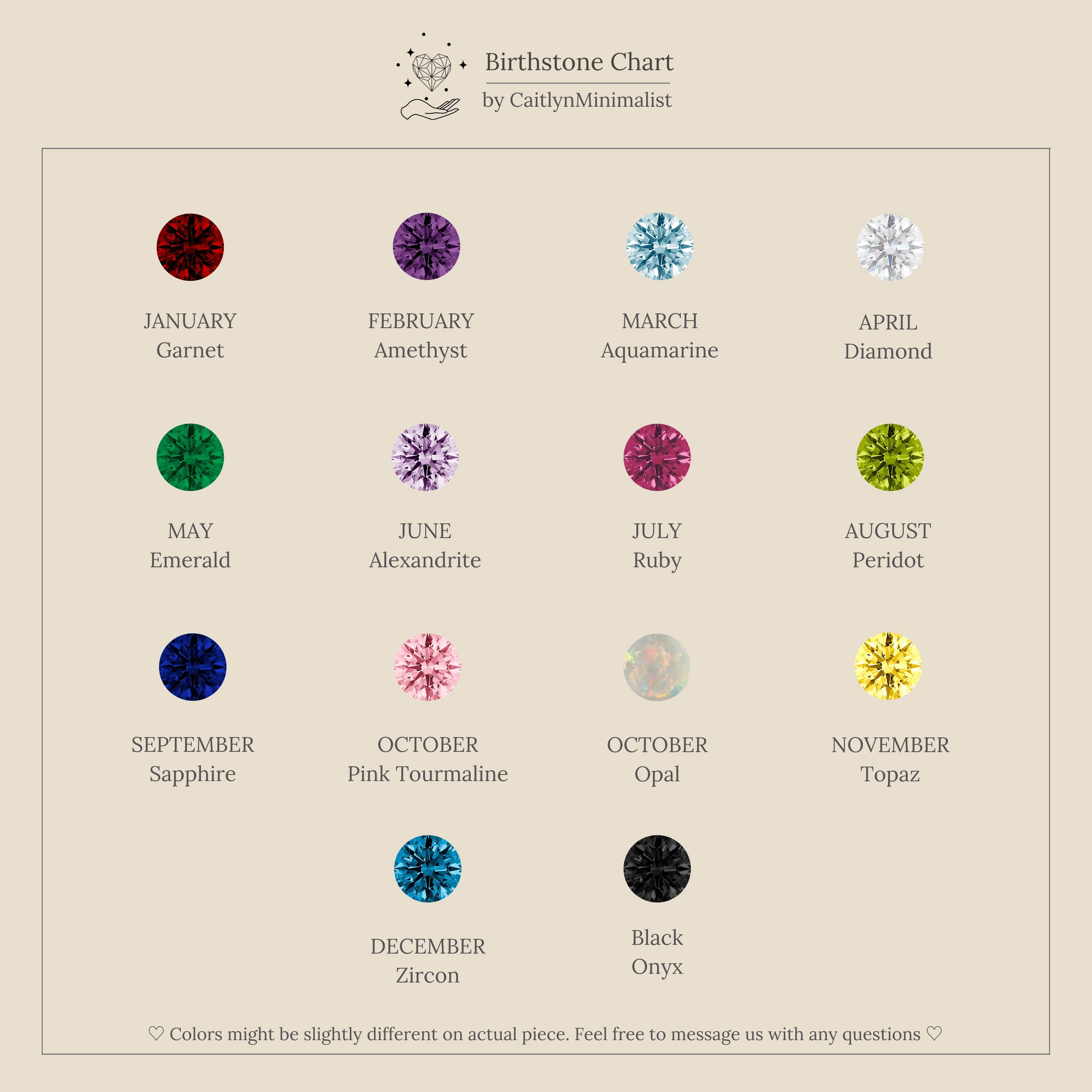 Ombre Lace Birthstone Charm - Image 14