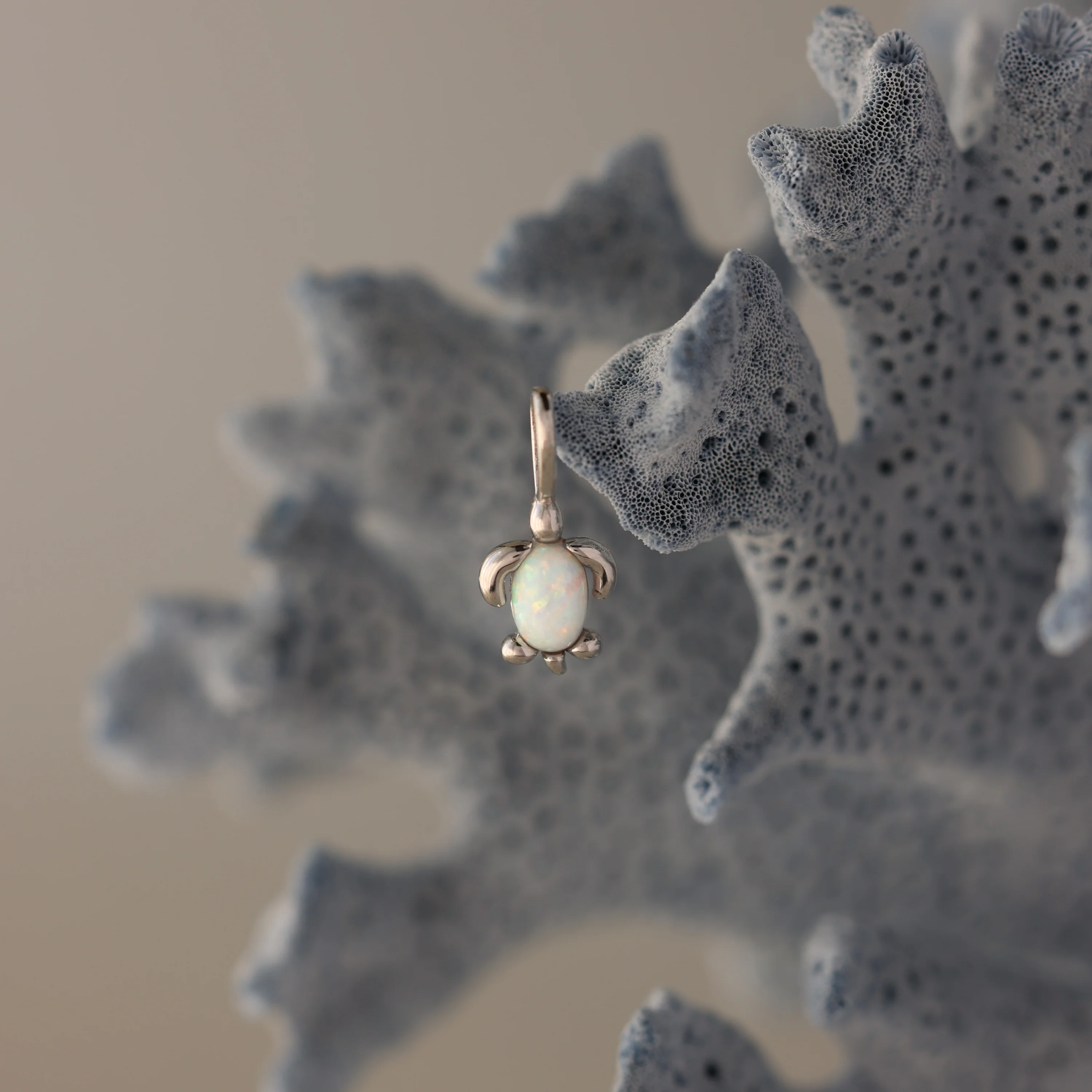 Opal Sea Turtle Charm - Image 4