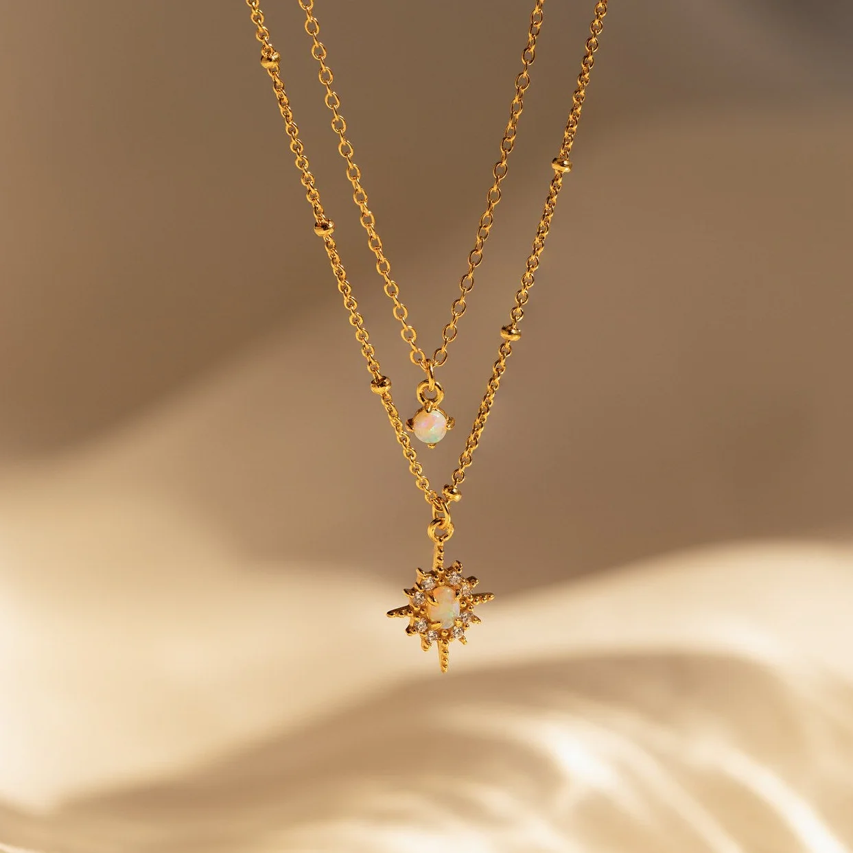 Opal Star Duo Necklace - Image 6