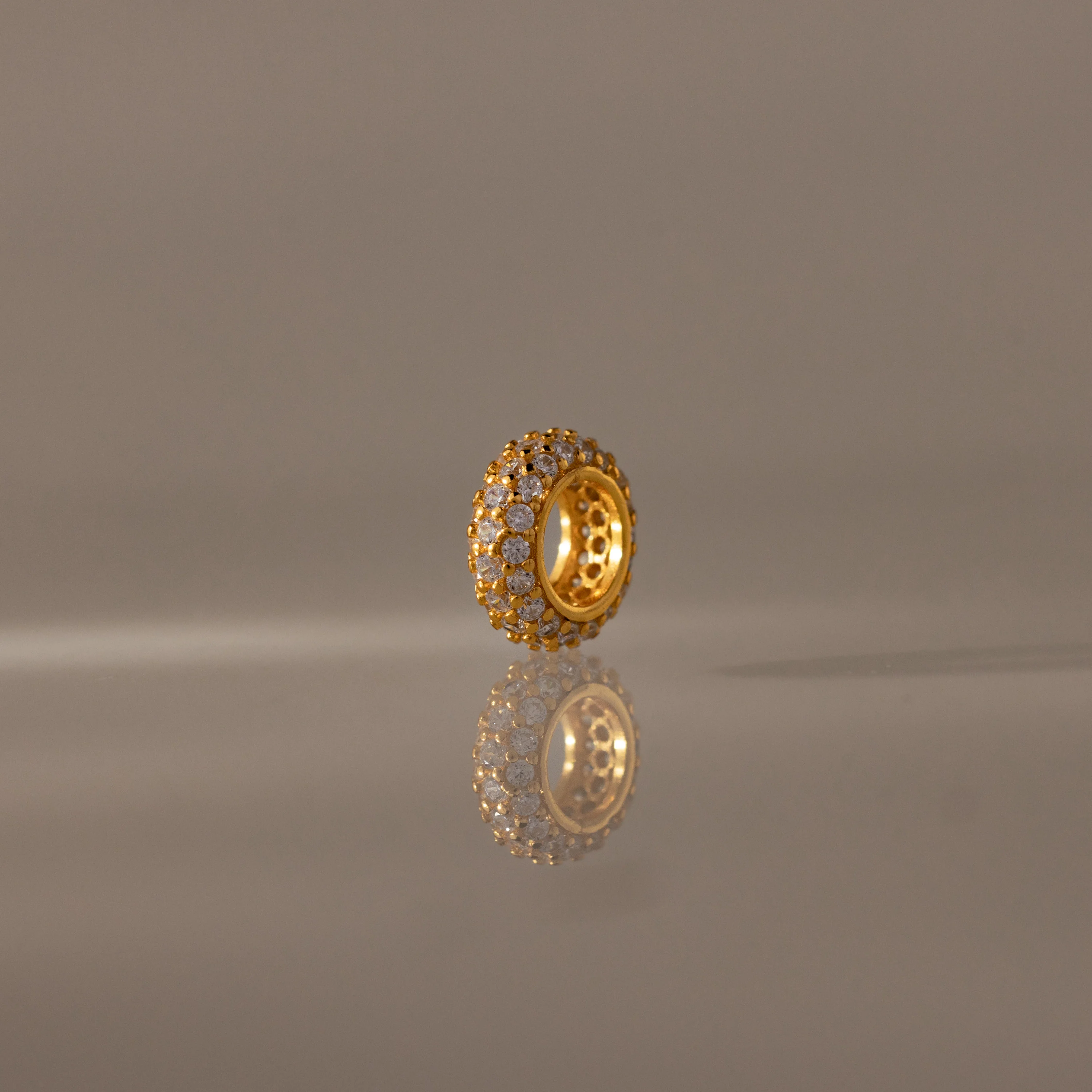 Pave Birthstone Charm Spacer - Image 4
