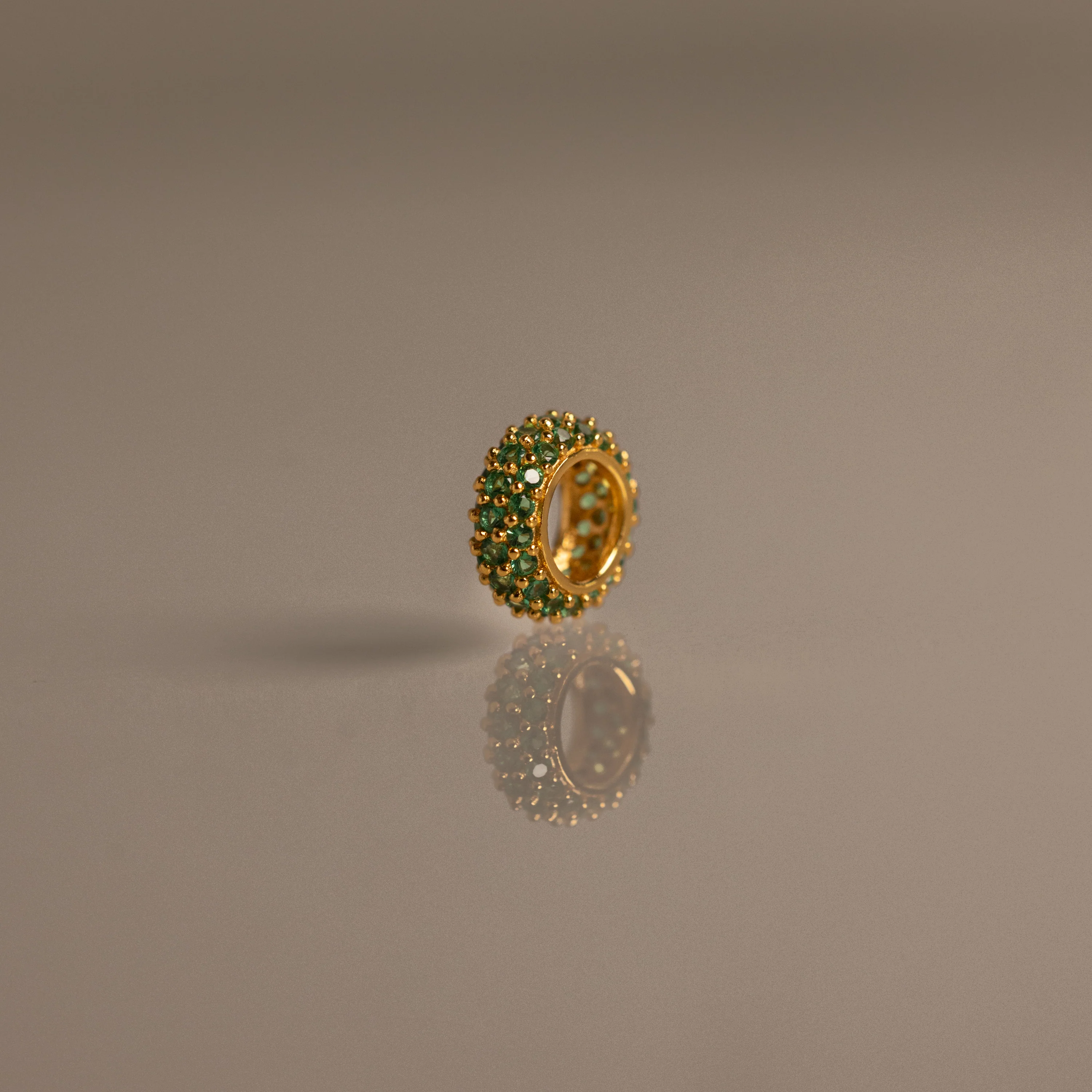 Pave Emerald Charm Spacer