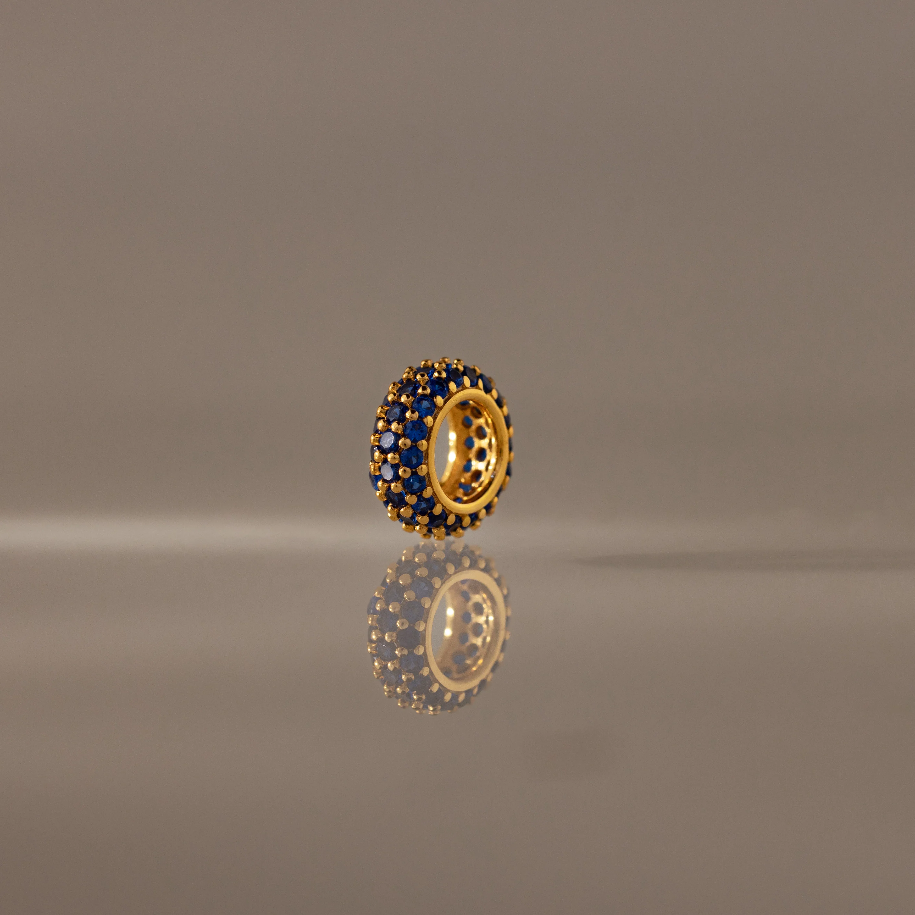 Pave Sapphire Charm Spacer