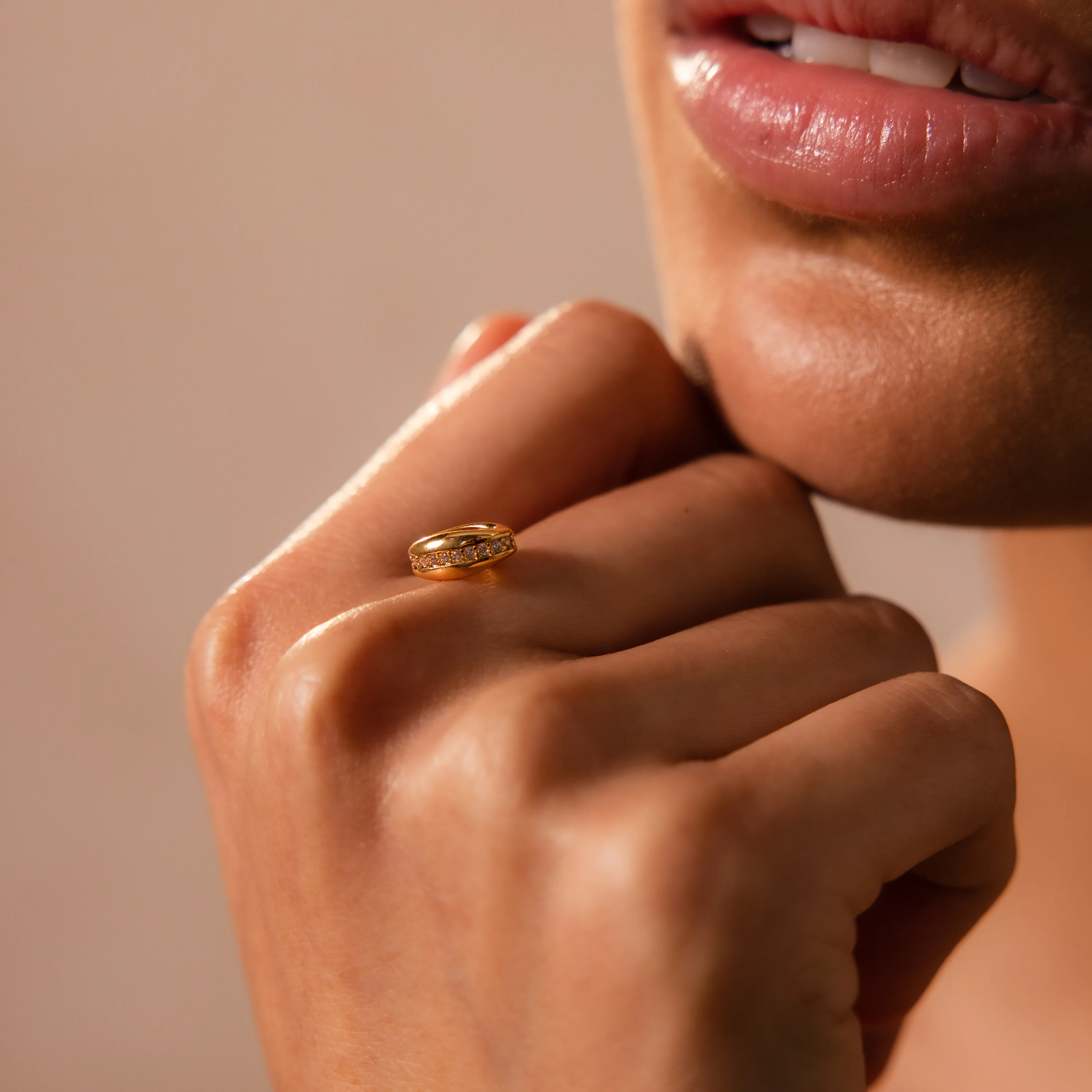 Pave Dome Spacer Charm - Image 3