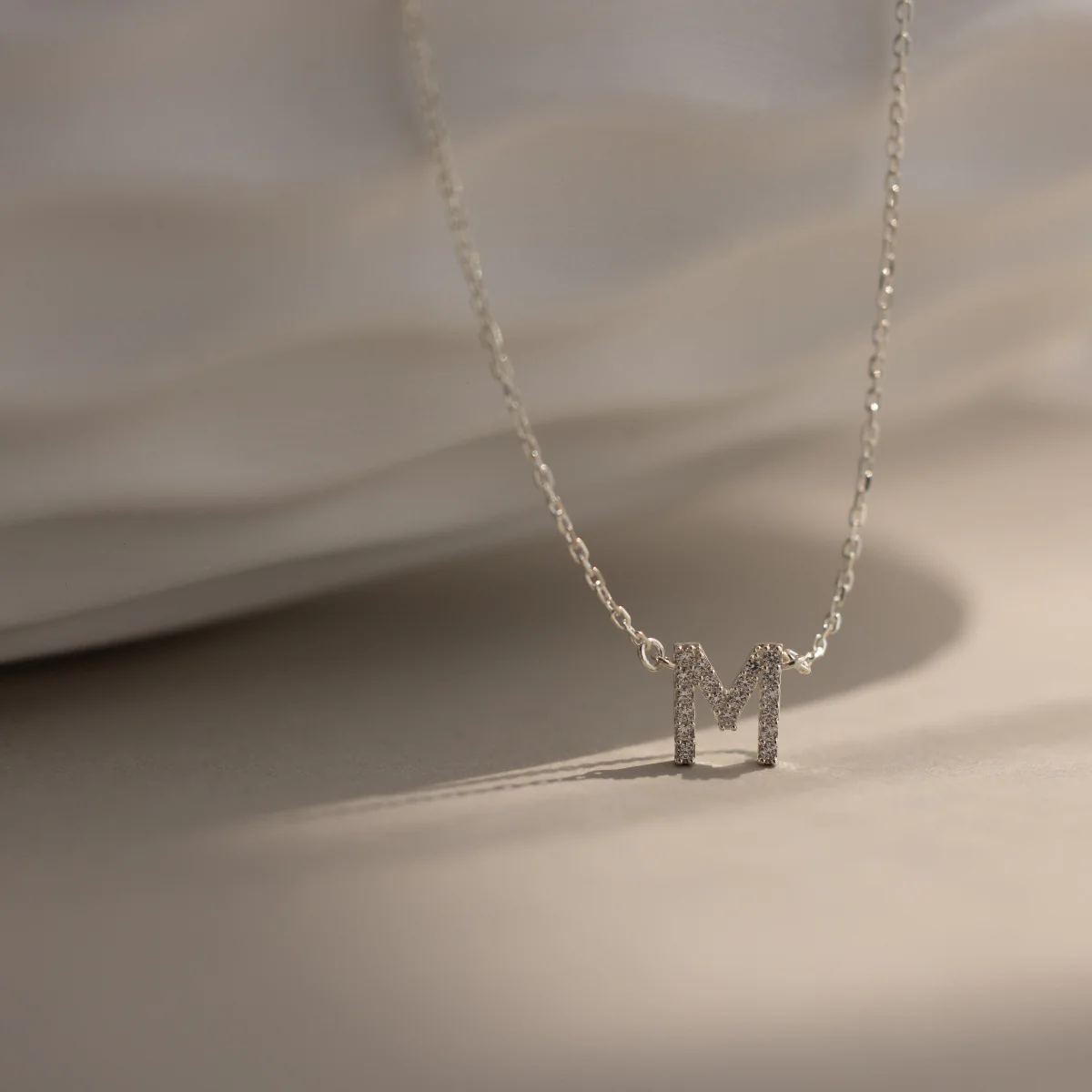 Pave Initial Necklace - Image 6