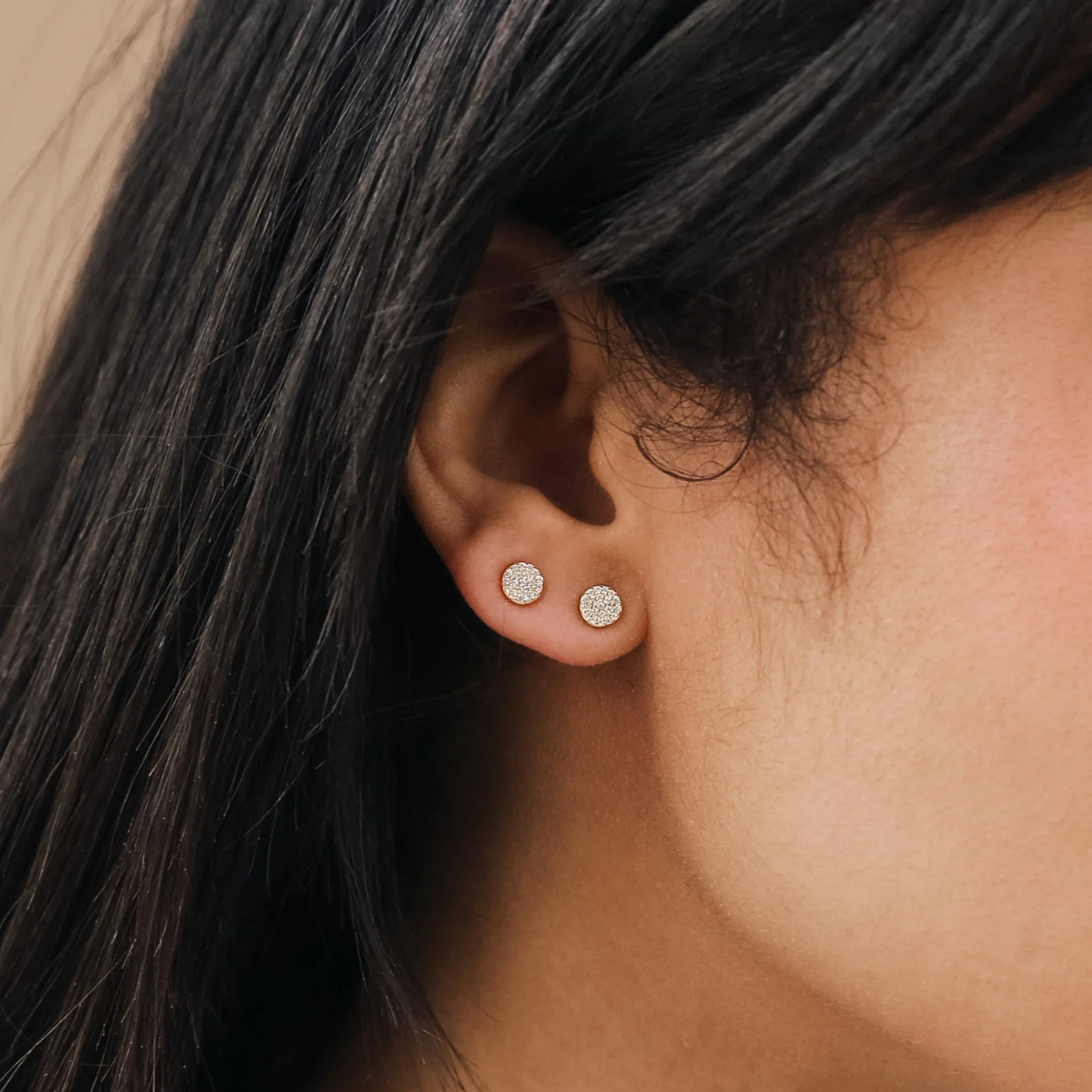 Pave Round Studs - Image 2