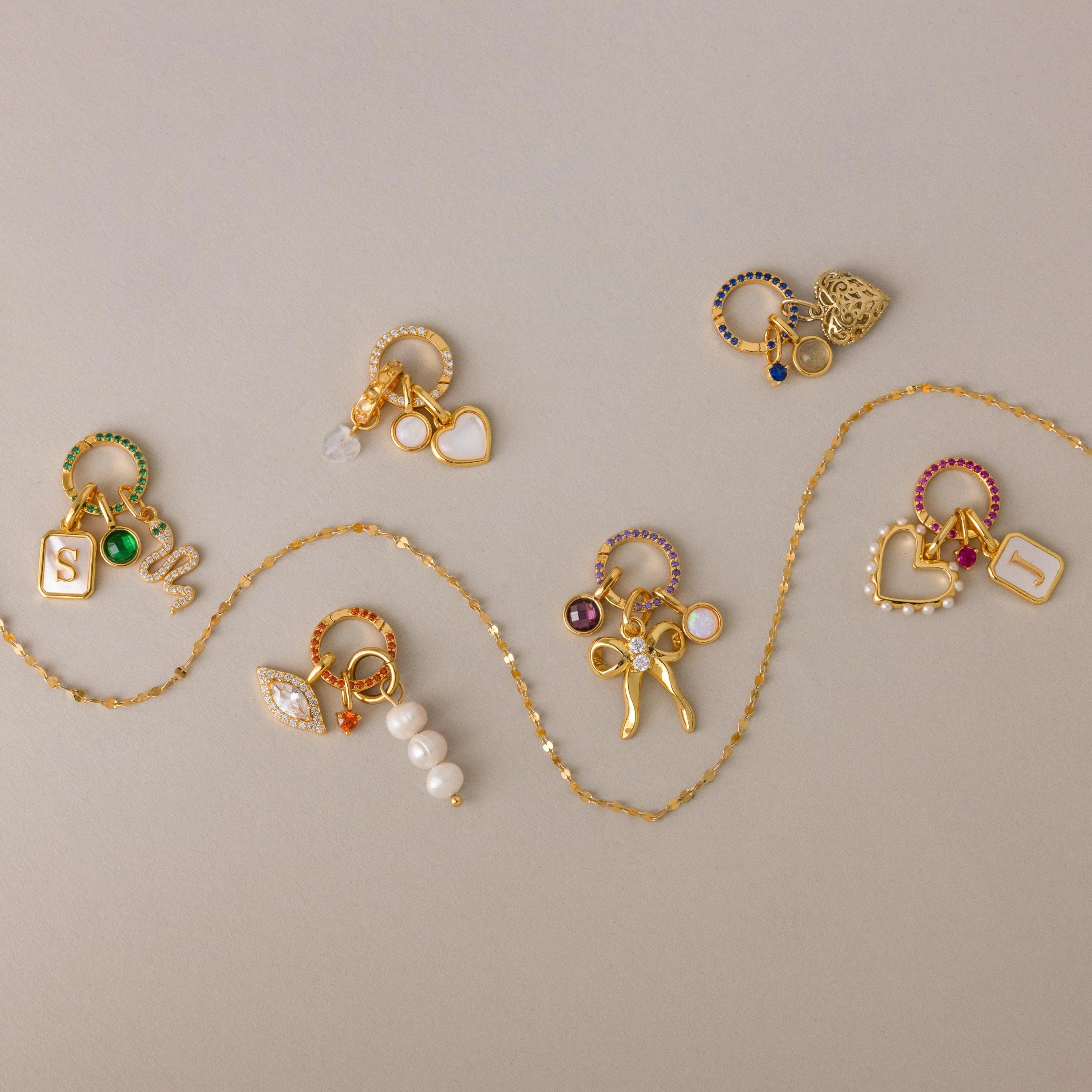 Pave Diamond Charm Clip - Image 3