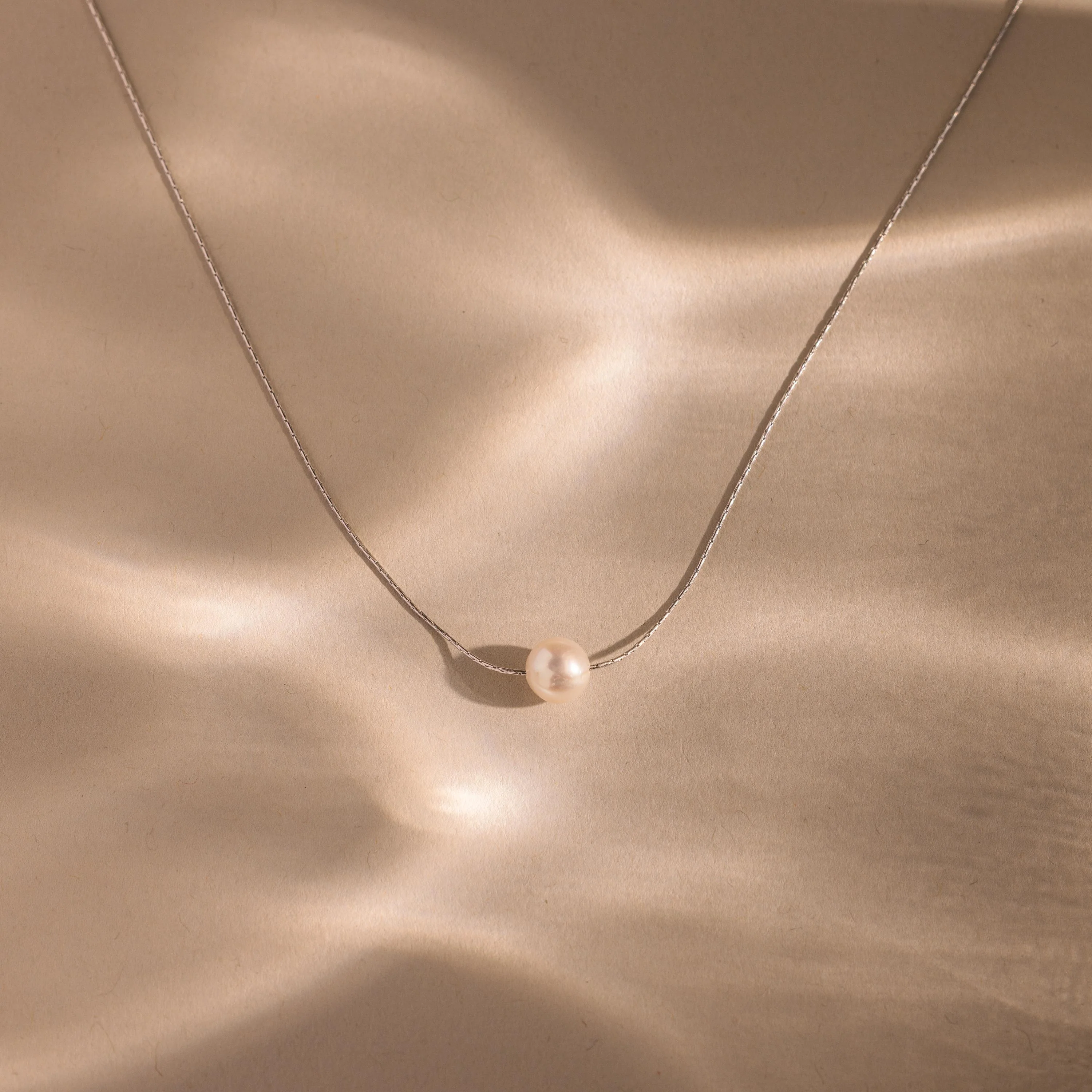 Dainty Pearl Dot Necklace - Image 5