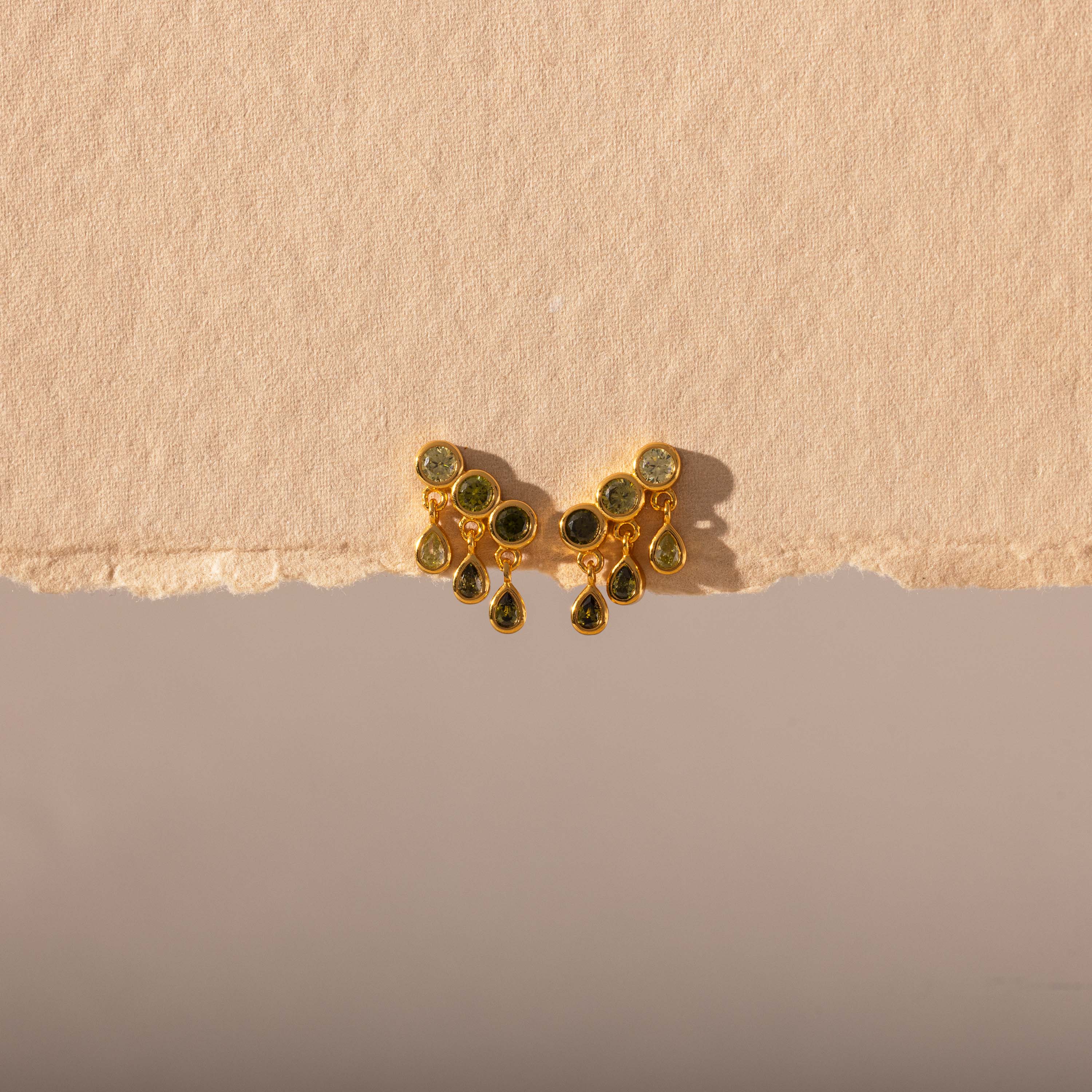 Peridot Raindrop Studs - Image 7