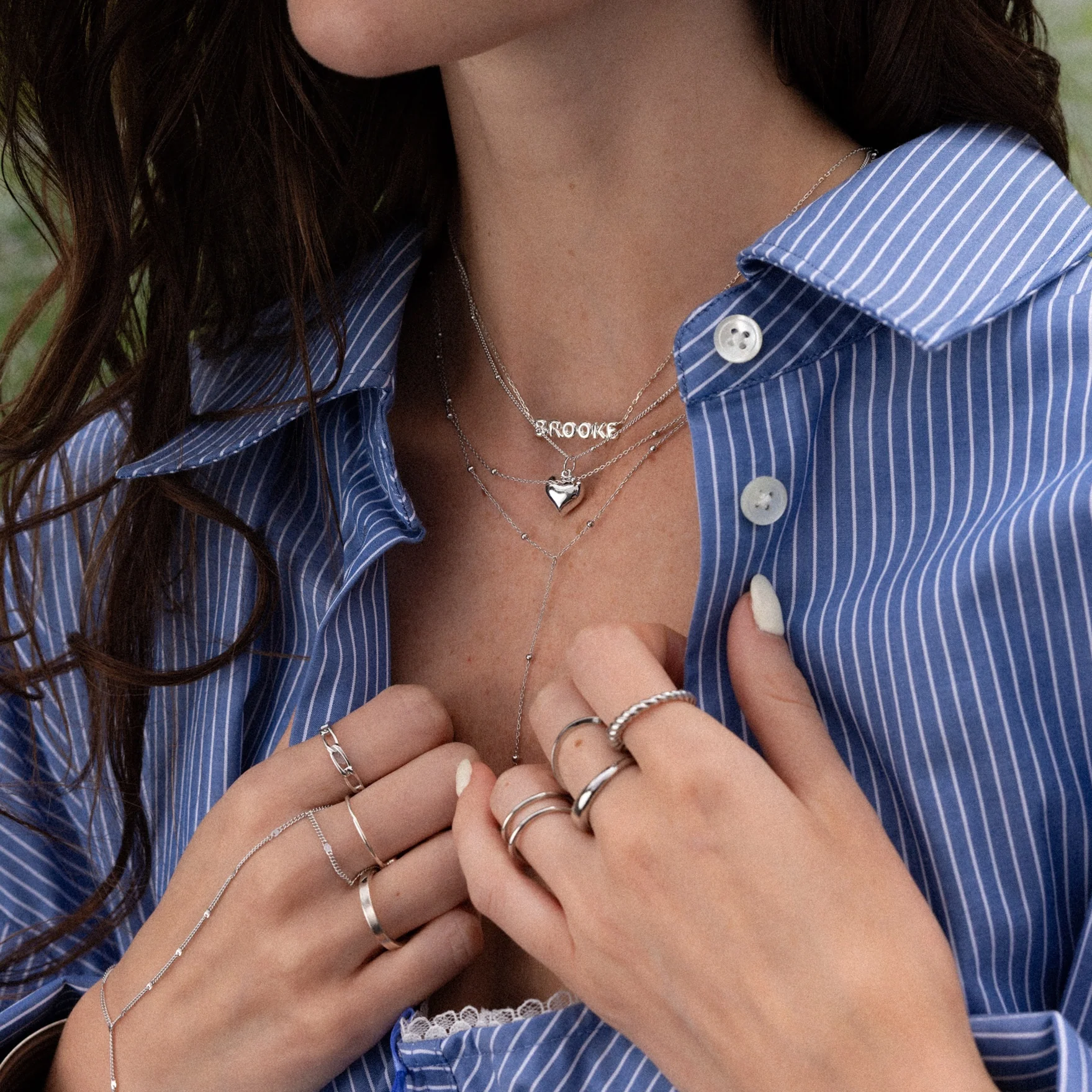 Puff Heart Charm Necklace - Image 7
