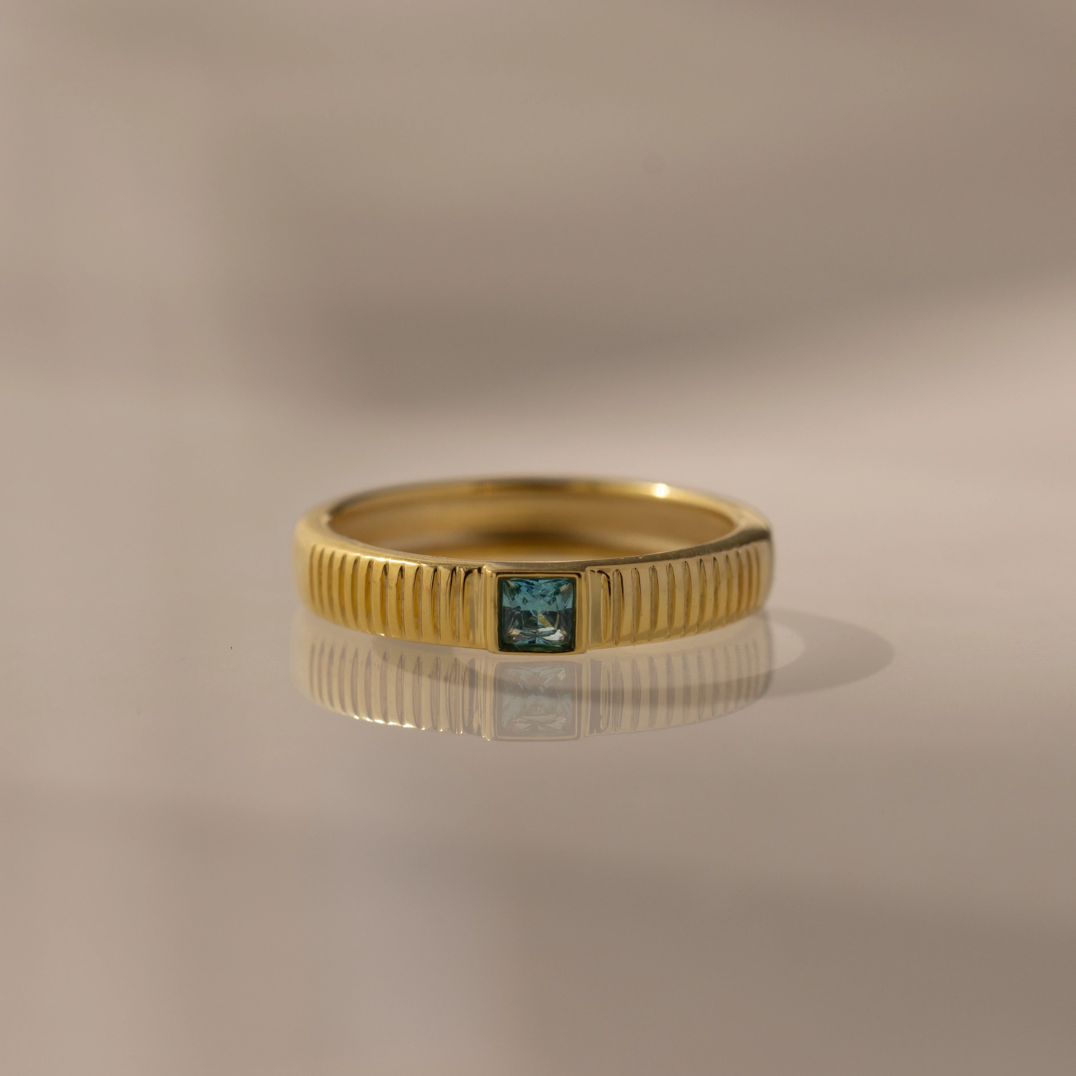 Ribbed Birthstone Band - Image 3