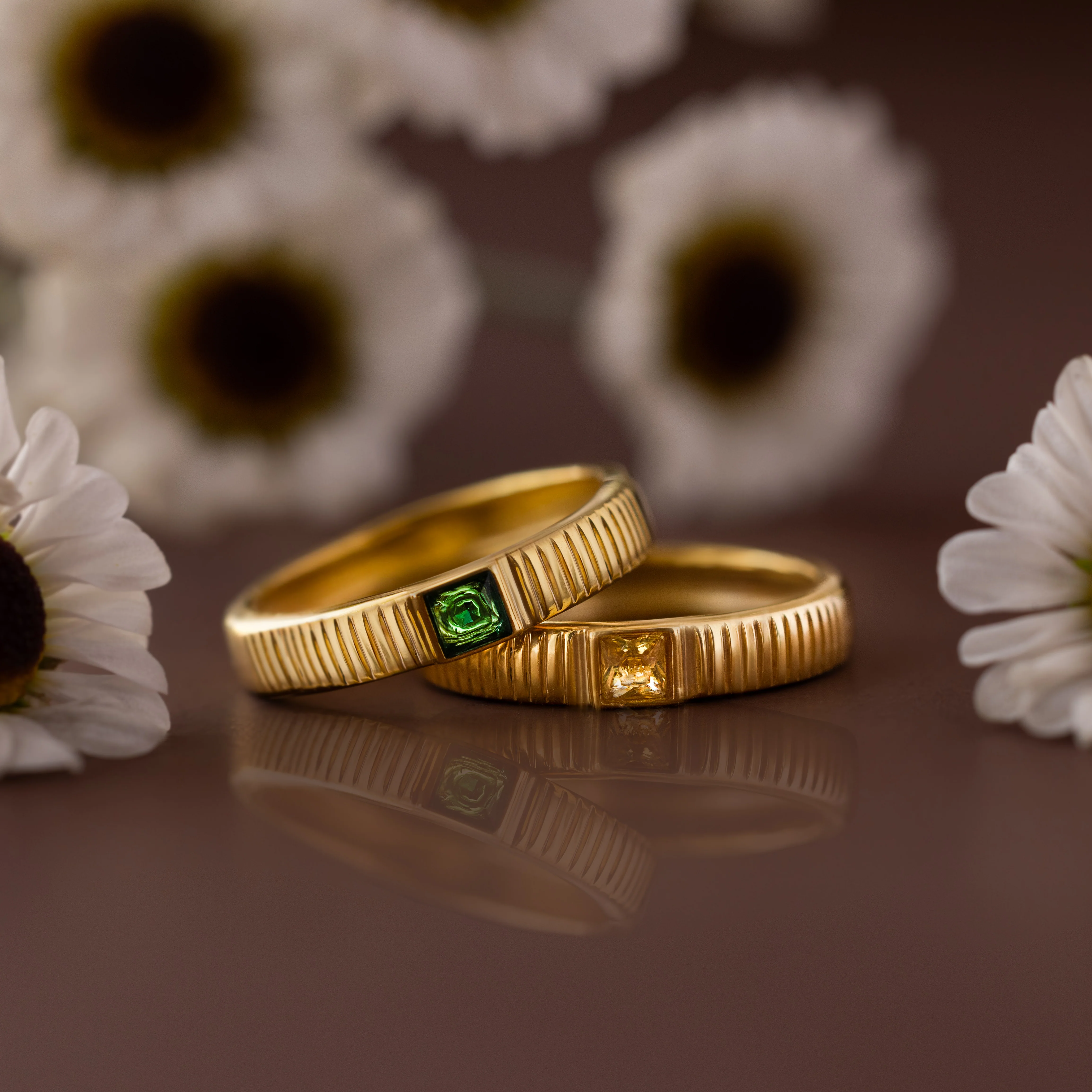 Ribbed Birthstone Band - Image 10