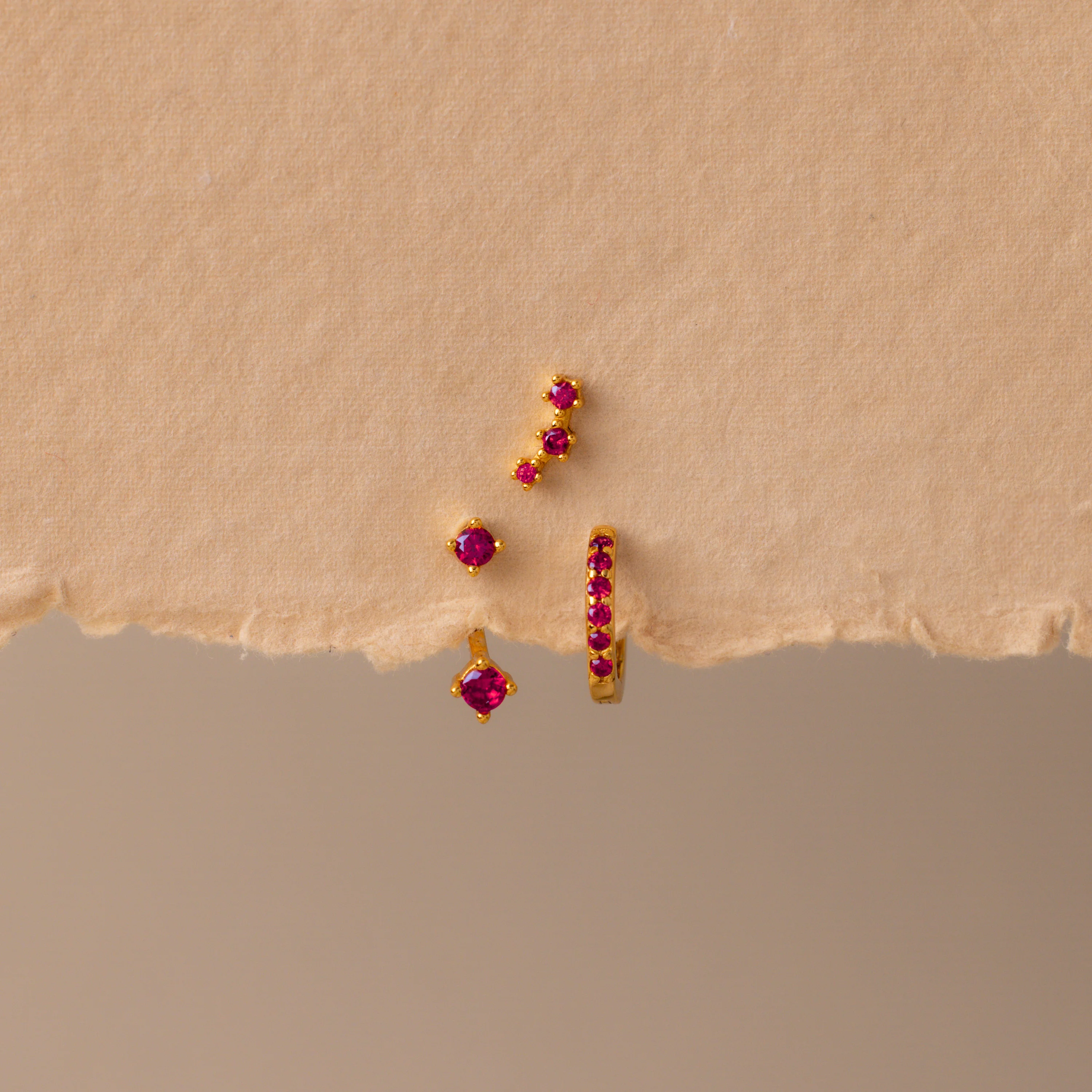Birthstone Earring Trio Set - Image 11