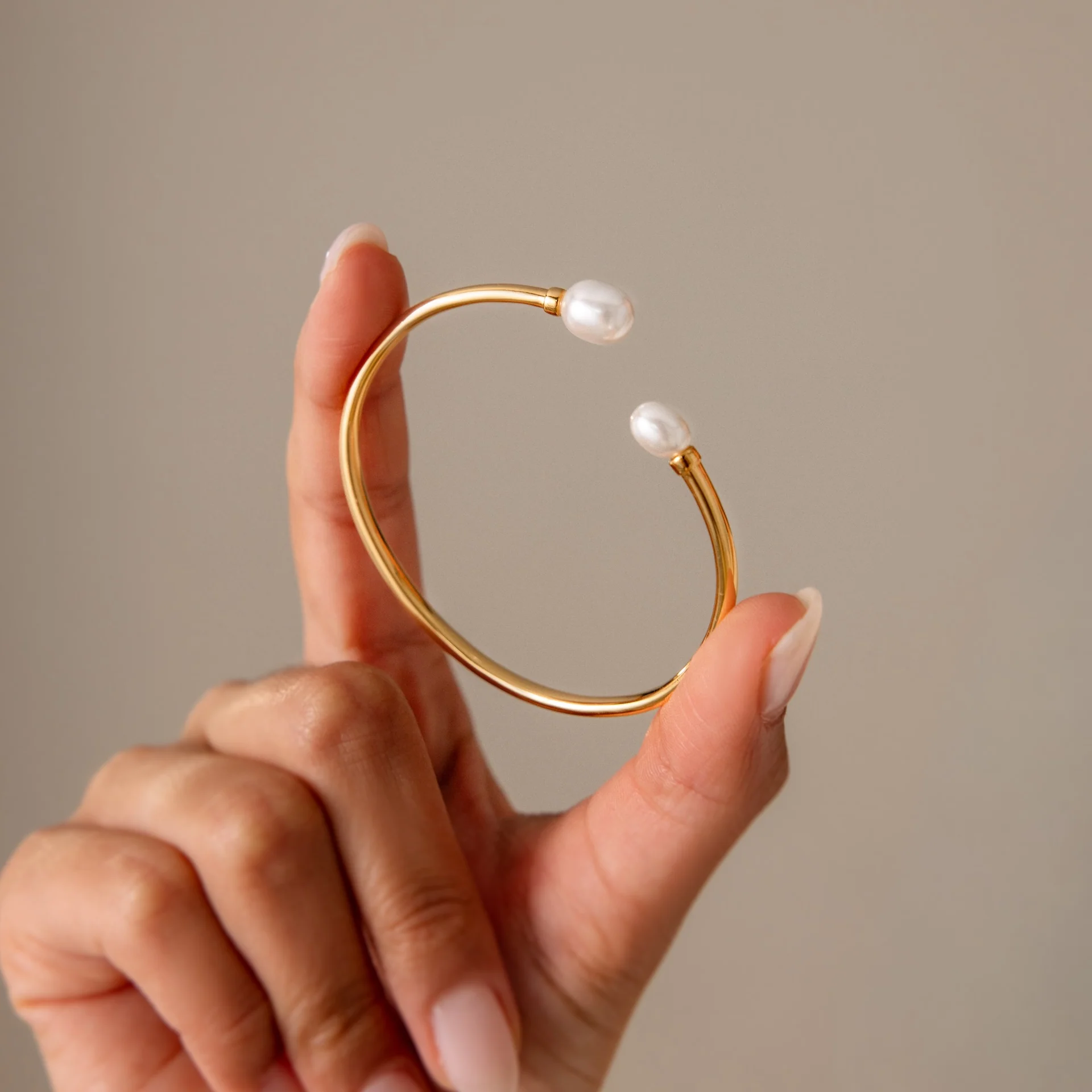 Serenity Pearl Cuff Bracelet - Image 8