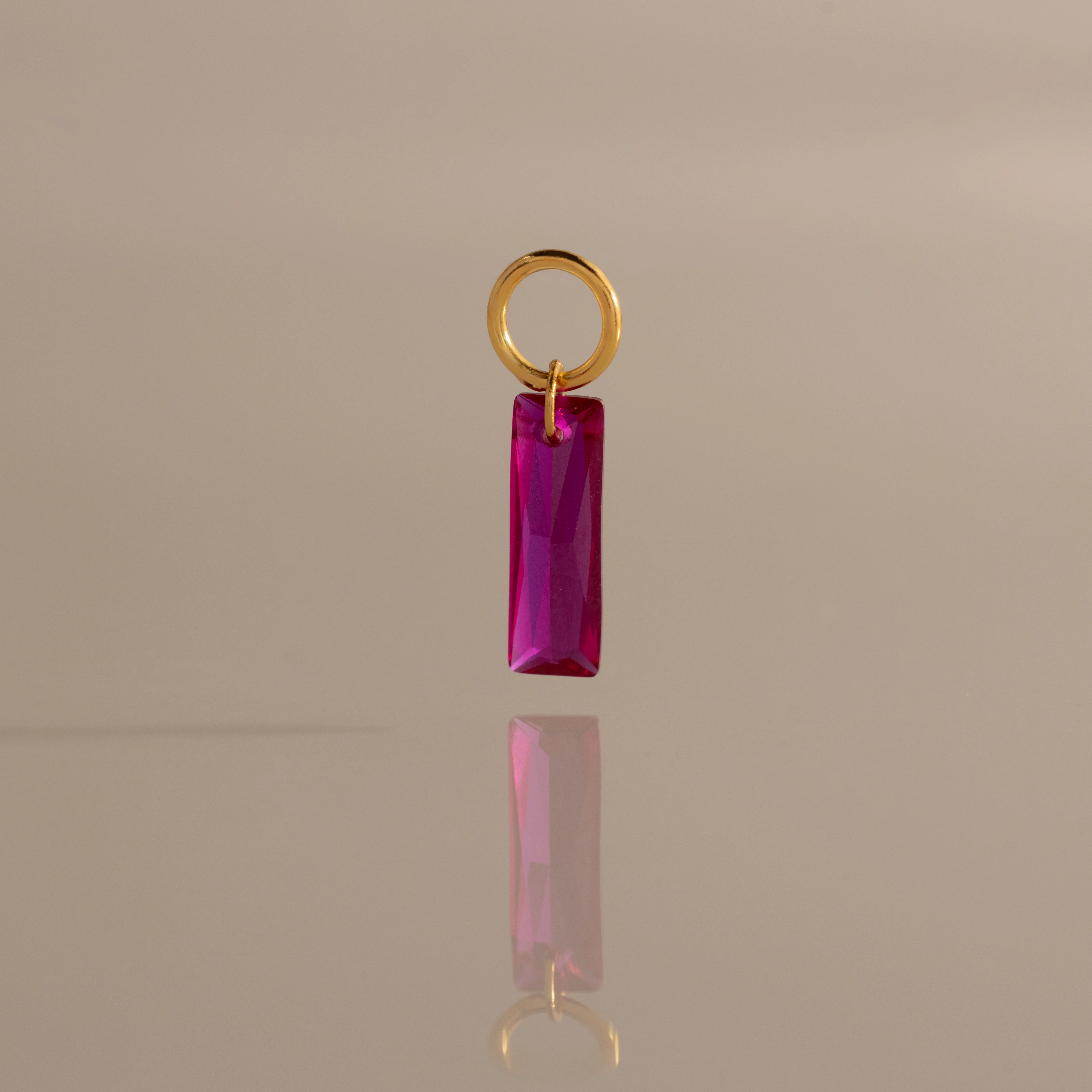Skinny Baguette Birthstone Charm - Image 10