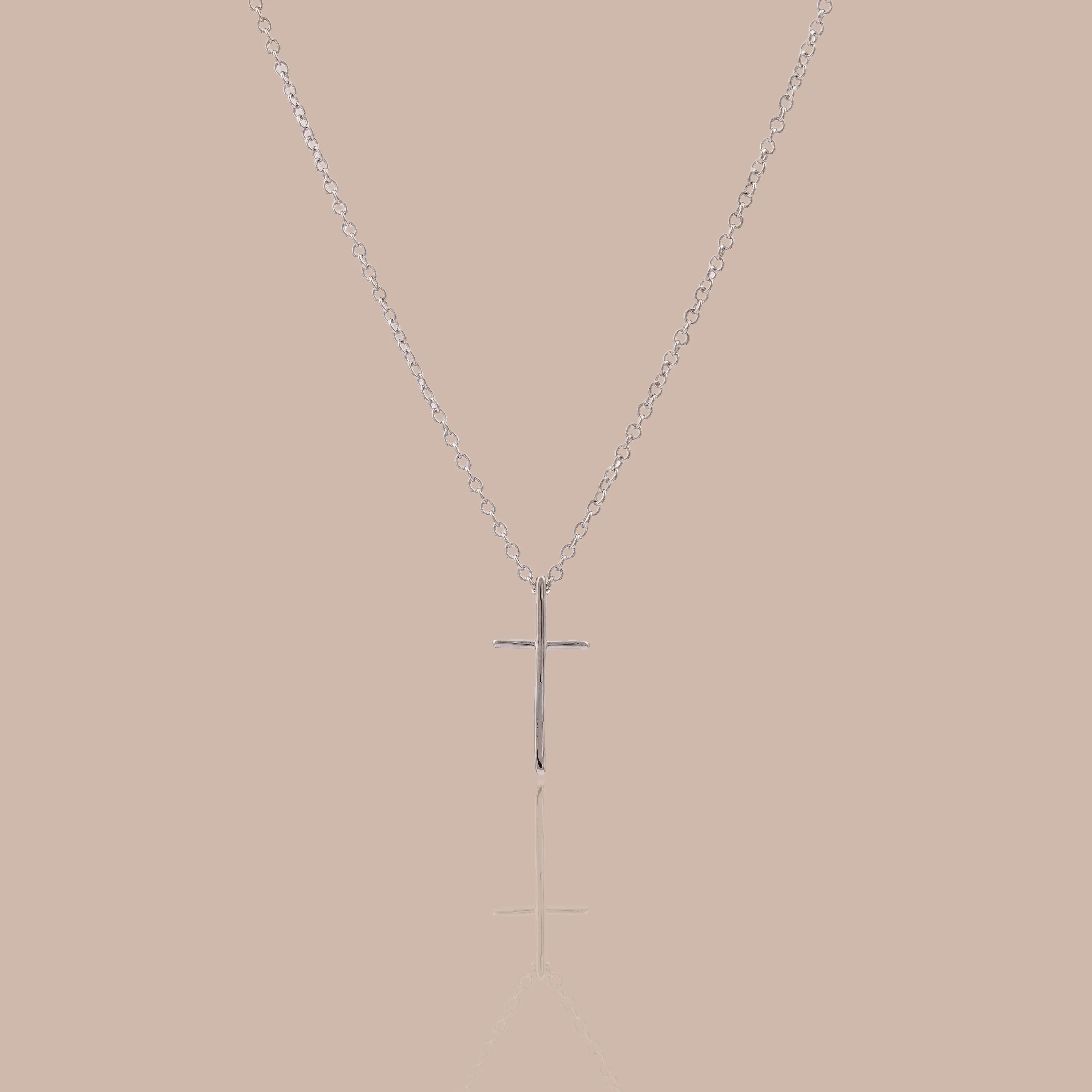 Skinny Cross Necklace - Image 3