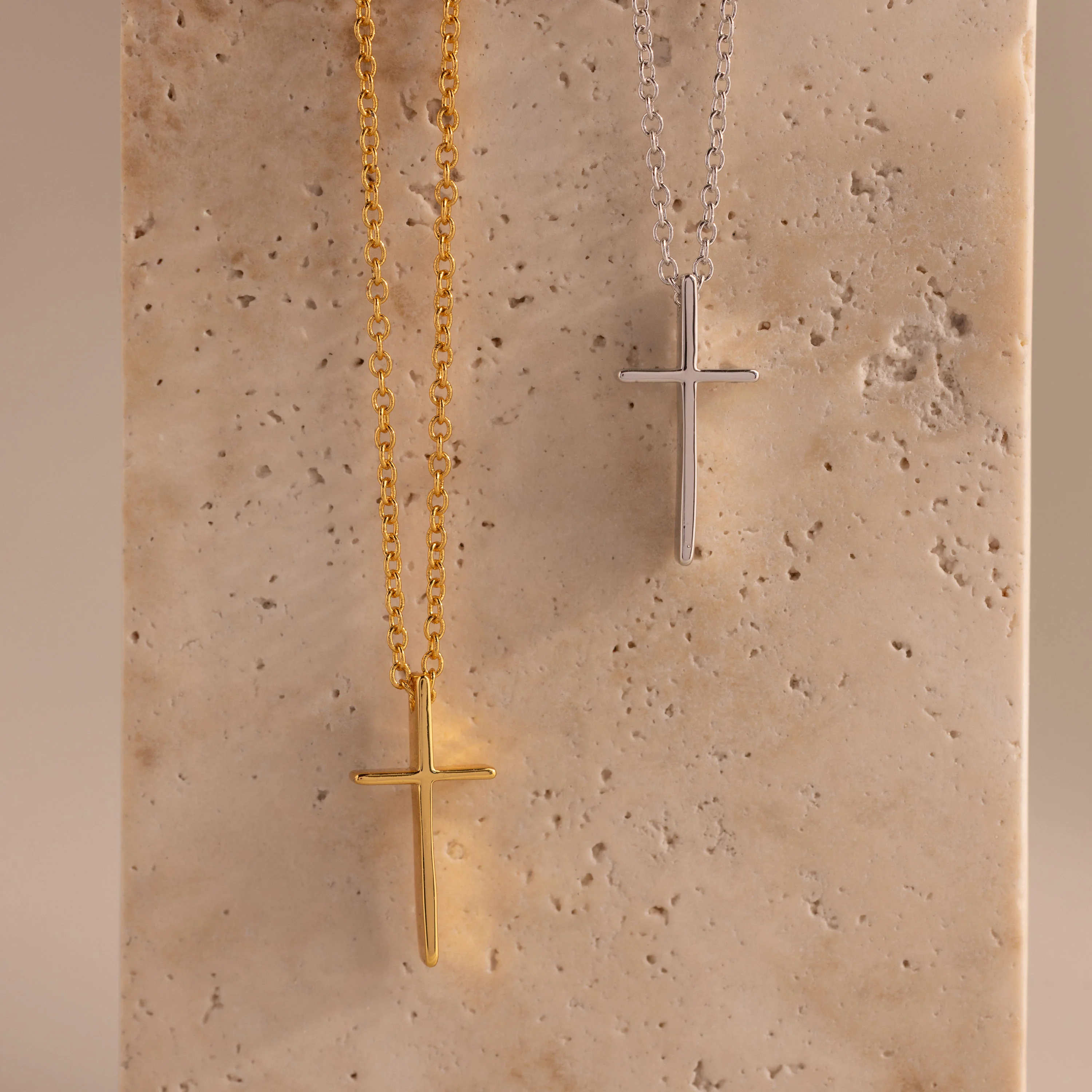 Skinny Cross Necklace - Image 7