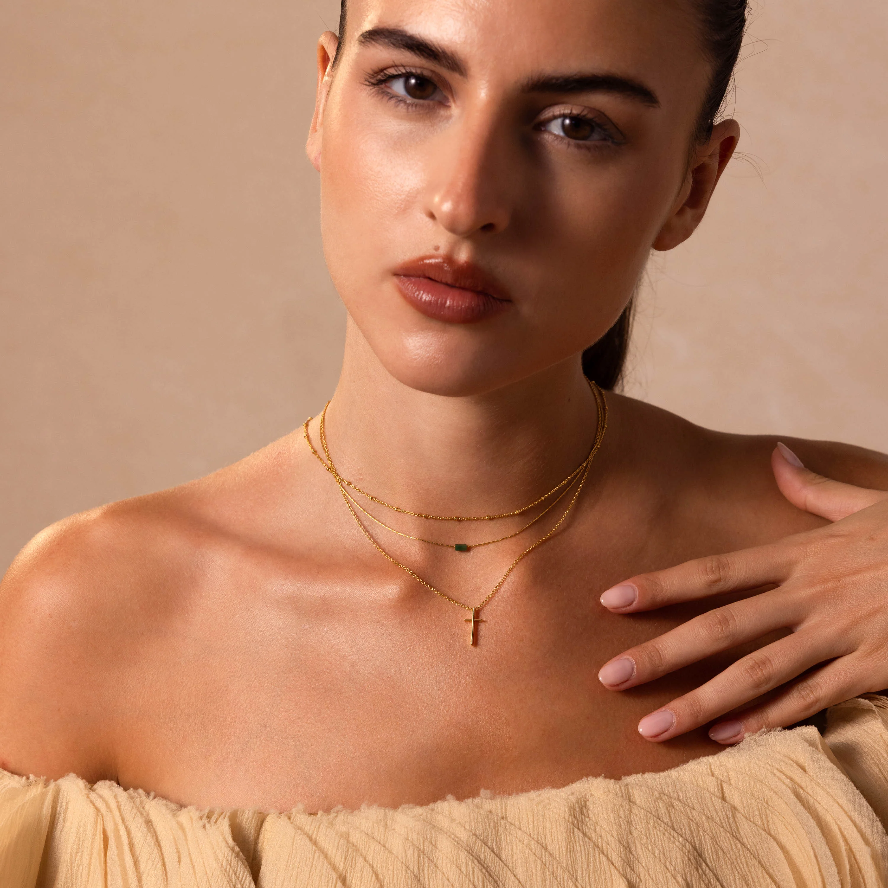 Skinny Cross Necklace - Image 8