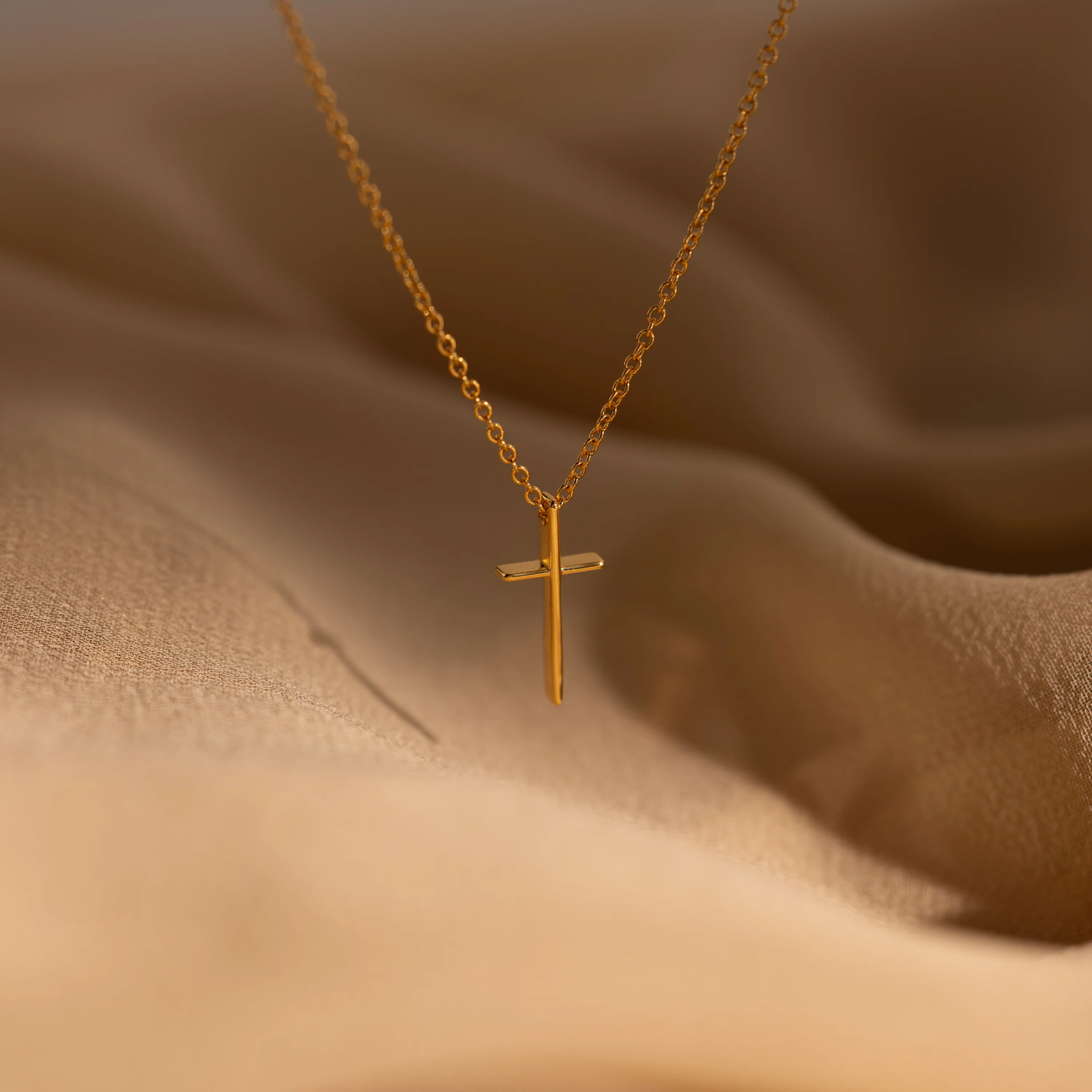 Skinny Cross Necklace - Image 9