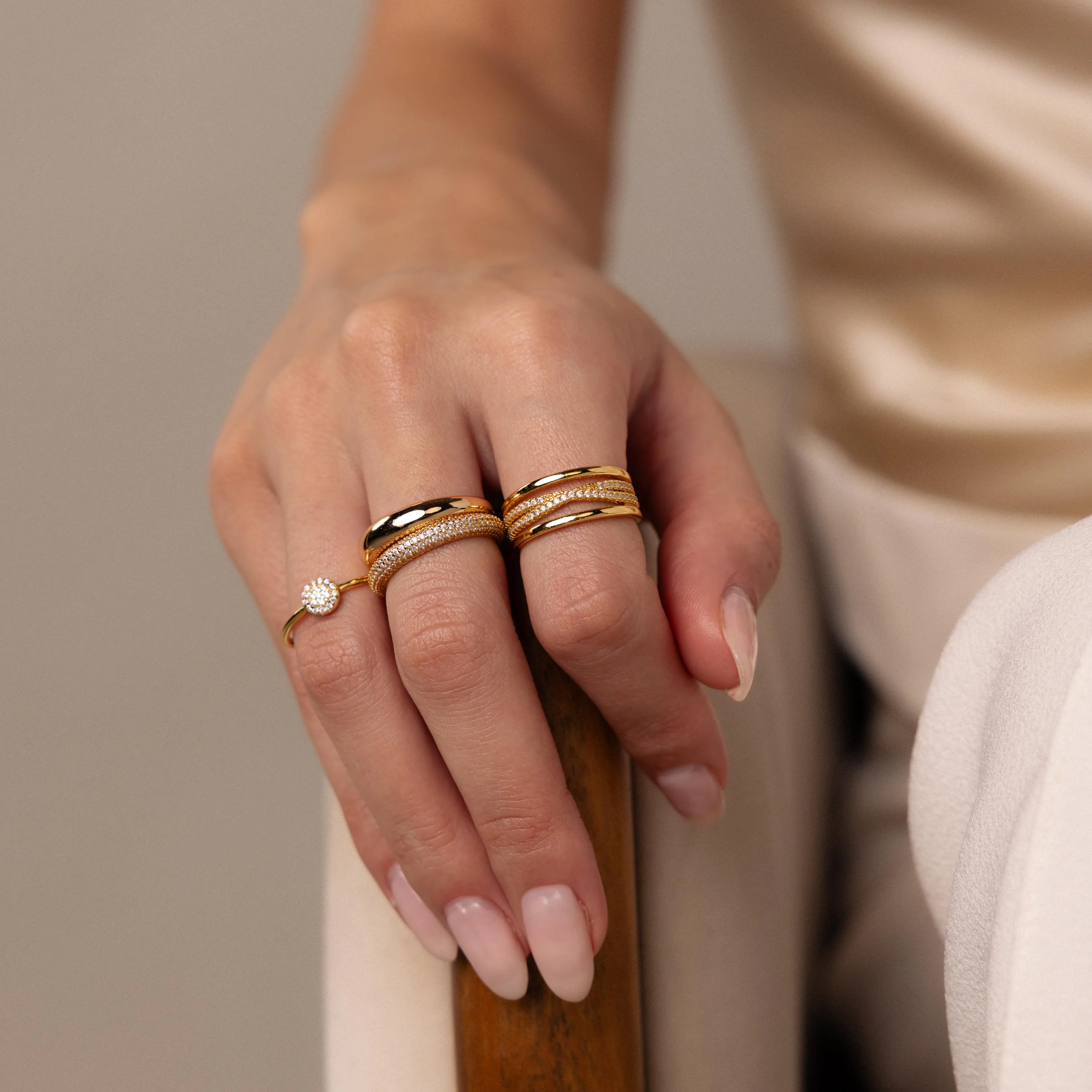 Skinny Pave Stacking Ring - Image 8
