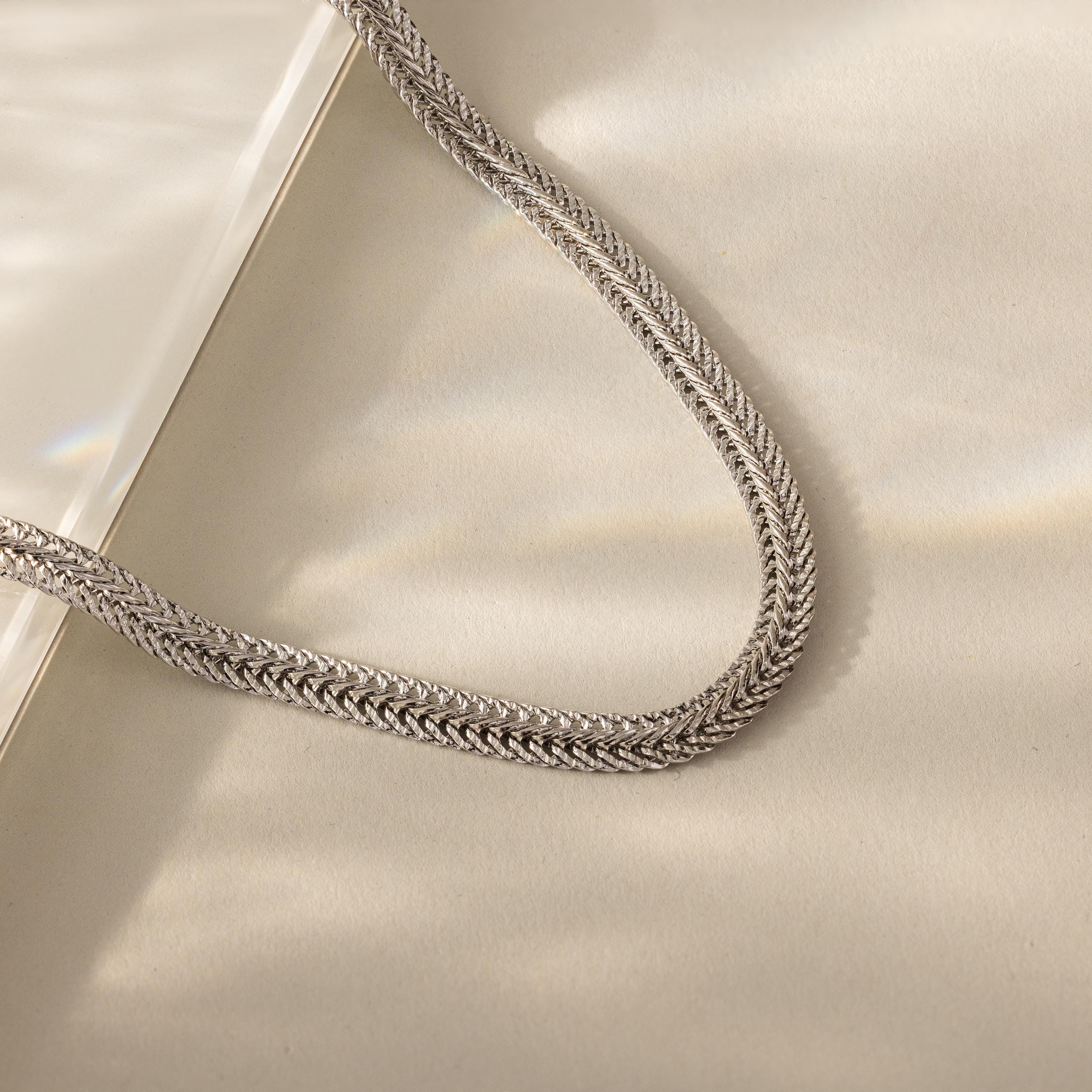 Thin Mesh Chain Necklace - Image 4