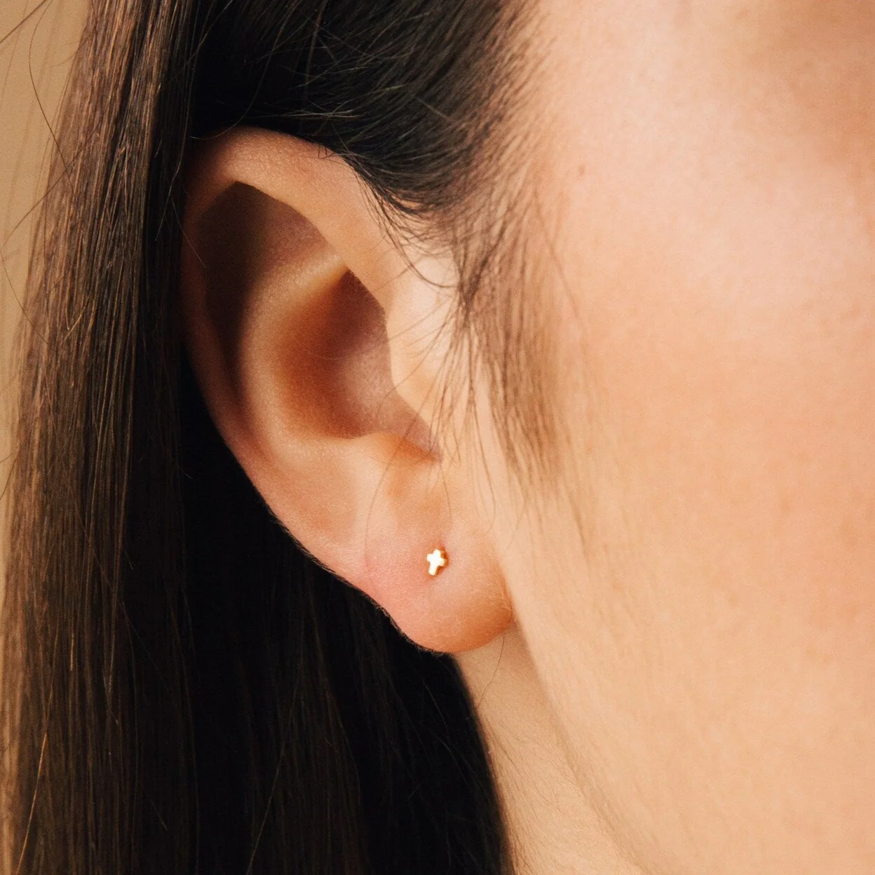 Tiny Cross Studs - Image 2