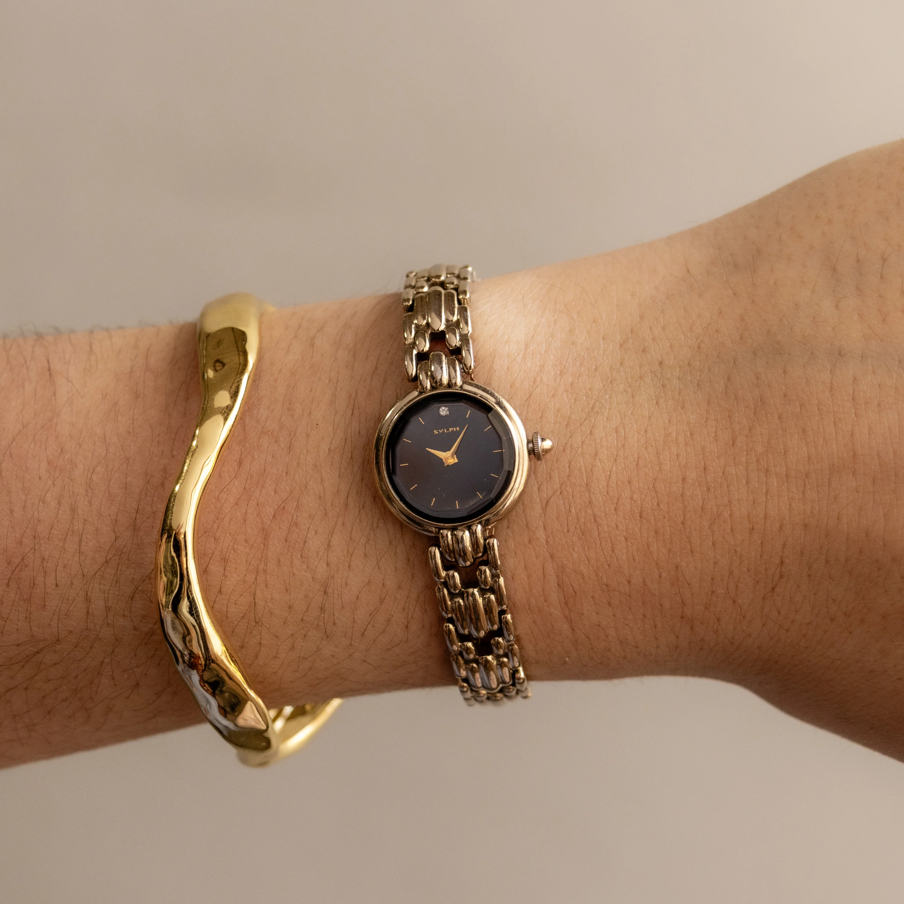 Vintage Citizen Sylph Ocean Gold Watch